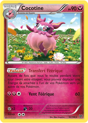Carte Pokémon Cocotine 93/146 Holographique XY (JCC)