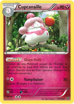 Carte Pokémon Cupcanaille 95/146 Holographique XY (JCC)