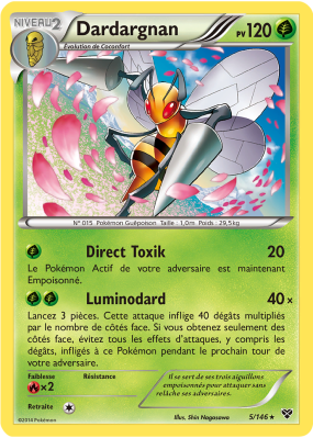 Carte Pokémon Dardargnan 5/146 Rare XY (JCC)