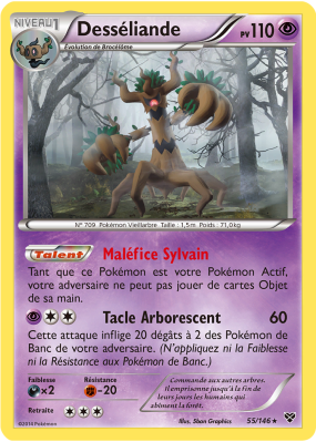 Carte Pokémon Desséliande 55/146 Holographique XY (JCC)