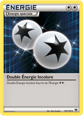 Carte Pokémon Double Énergie Incolore 130/146 Peu commune XY (JCC)