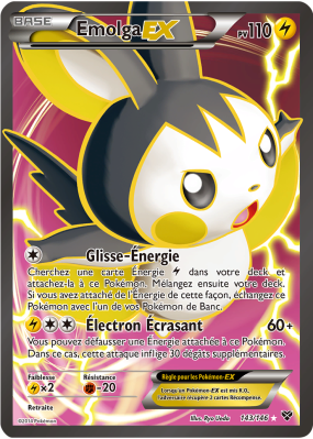 Carte Pokémon Emolga-EX 143/146 Ultra Rare XY (JCC)