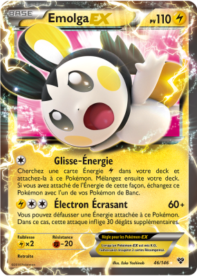 Carte Pokémon Emolga-EX 46/146 Ultra Rare XY (JCC)