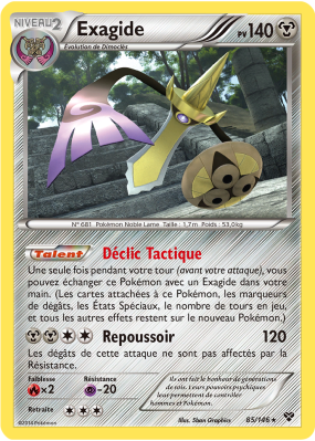 Carte Pokémon Exagide 85/146 Rare XY (JCC)
