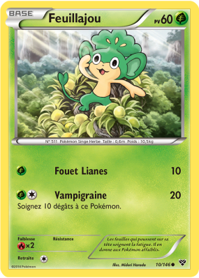 Carte Pokémon Feuillajou 10/146 Commune XY (JCC)