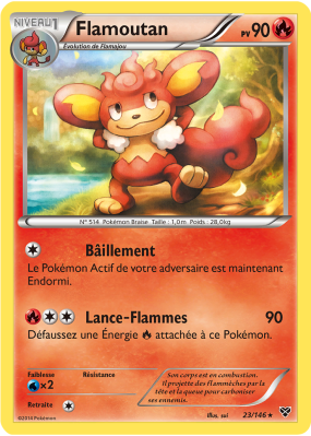 Carte Pokémon Flamoutan 23/146 Rare XY (JCC)