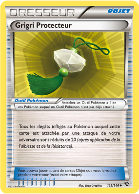 Carte Pokémon Grigri Protecteur 119/146 Peu commune XY (JCC)