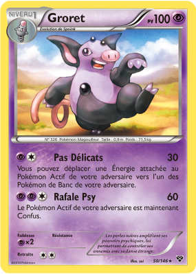 Carte Pokémon Groret 50/146 Rare XY (JCC)