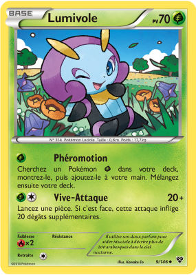 Carte Pokémon Lumivole 9/146 Peu commune XY (JCC)