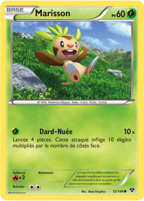 Carte Pokémon Marisson 12/146 Commune XY (JCC)