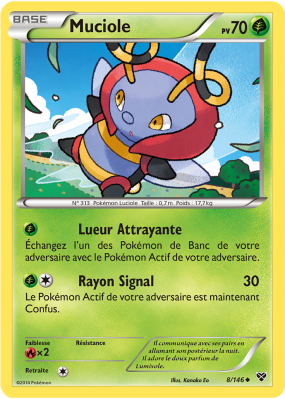 Carte Pokémon Muciole 8/146 Peu commune XY (JCC)