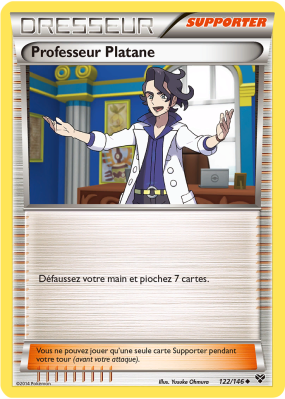 Carte Pokémon Professeur Platane 122/146 Peu commune XY (JCC)