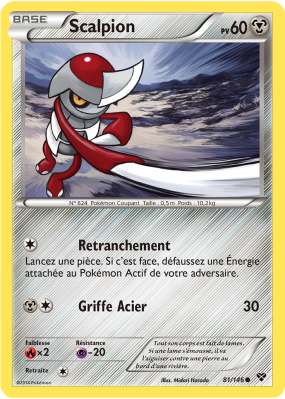 Carte Pokémon Scalpion 81/146 Commune XY (JCC)