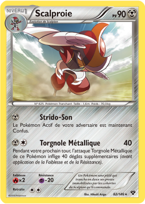 Carte Pokémon Scalproie 82/146 Rare XY (JCC)