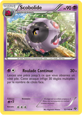 Carte Pokémon Scobolide 52/146 Peu commune XY (JCC)