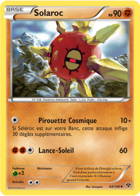 Carte Pokémon Solaroc 64/146 Peu commune XY (JCC)