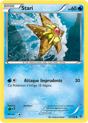 Carte Pokémon Stari 33/146 Commune XY (JCC)