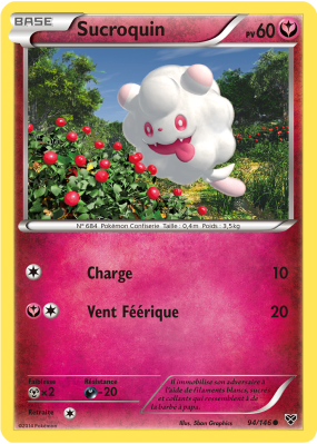 Carte Pokémon Sucroquin 94/146 Commune XY (JCC)