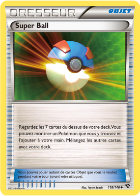 Carte Pokémon Super Ball 118/146 Peu commune XY (JCC)