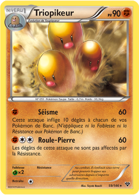 Carte Pokémon Triopikeur 59/146 Rare XY (JCC)
