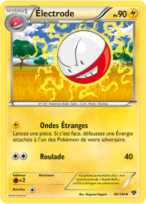 Carte Pokémon Électrode 45/146 Peu commune XY (JCC)
