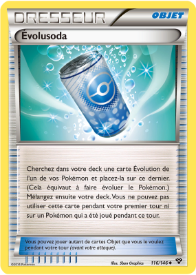 Carte Pokémon Évolusoda 116/146 Peu commune XY (JCC)