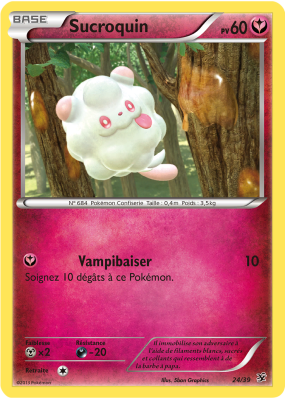 Carte Pokémon Sucroquin 24/39 Aucune Bienvenue à Kalos