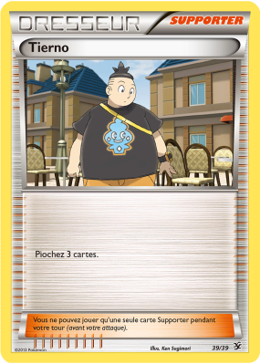 Carte Pokémon Tierno 39/39 Aucune Bienvenue à Kalos