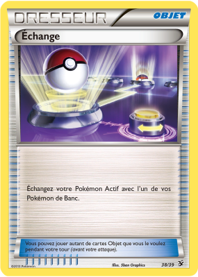 Carte Pokémon Échange 38/39 Aucune Bienvenue à Kalos