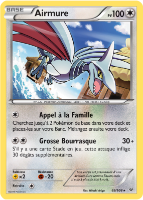 Carte Pokémon Airmure 69/108 Rare Ciel Rugissant