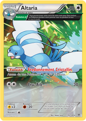 Carte Pokémon Altaria 74/108 Rare Ciel Rugissant