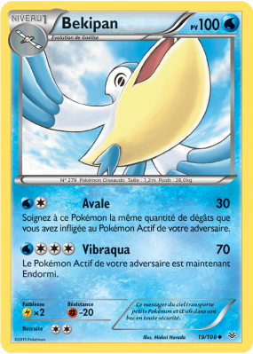 Carte Pokémon Bekipan 19/108 Peu commune Ciel Rugissant