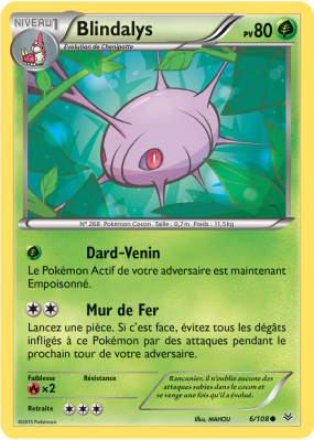 Carte Pokémon Blindalys 6/108 Commune Ciel Rugissant