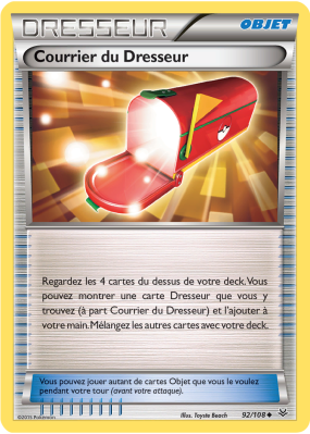 Carte Pokémon Courrier du Dresseur 92/108 Peu commune Ciel Rugissant