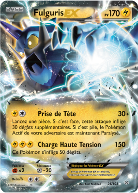 Carte Pokémon Fulguris-EX 26/110 Ultra Rare Ciel Rugissant
