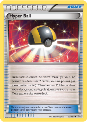 Carte Pokémon Hyper Ball 93/108 Peu commune Ciel Rugissant