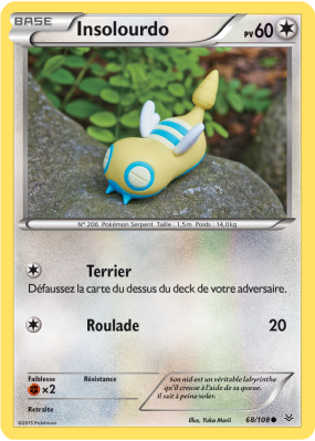 Carte Pokémon Insolourdo 68/108 Commune Ciel Rugissant