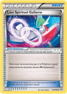 Carte Pokémon Lien Spirituel Gallame 83/108 Peu commune Ciel Rugissant