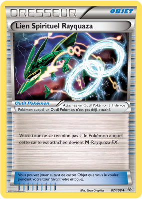 Carte Pokémon Lien Spirituel Rayquaza 87/108 Peu commune Ciel Rugissant