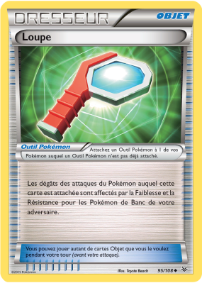 Carte Pokémon Loupe 95/108 Peu commune Ciel Rugissant
