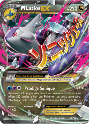 Carte Pokémon M-Latios-EX 59/108 Ultra Rare Ciel Rugissant