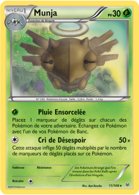 Carte Pokémon Munja 11/108 Rare Ciel Rugissant