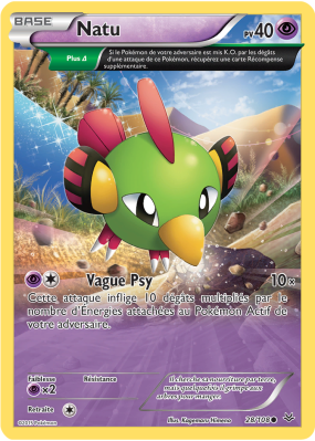 Carte Pokémon Natu 28/108 Commune Ciel Rugissant