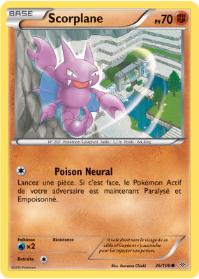 Carte Pokémon Scorplane 36/108 Commune Ciel Rugissant
