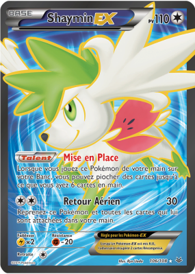 Carte Pokémon Shaymin-EX 106/108 Ultra Rare Ciel Rugissant