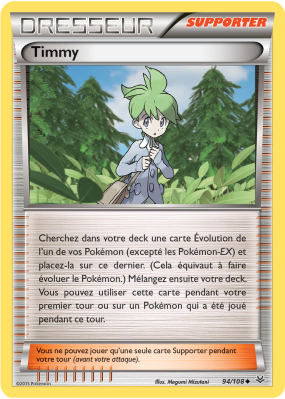 Carte Pokémon Timmy 94/108 Peu commune Ciel Rugissant