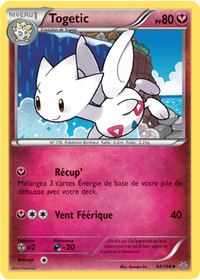 Carte Pokémon Togetic 44/108 Commune Ciel Rugissant