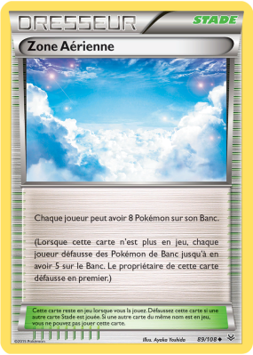 Carte Pokémon Zone Aérienne 89/108 Peu commune Ciel Rugissant