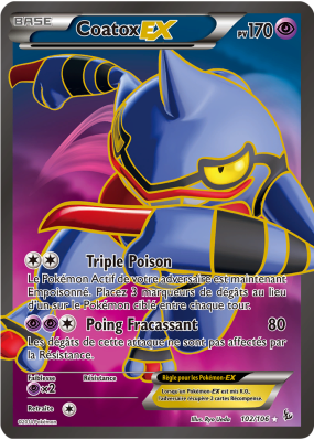 Carte Pokémon Coatox-EX 102/106 Ultra Rare Étincelles