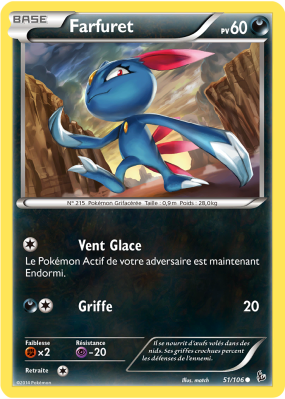 Carte Pokémon Farfuret 51/106 Commune Étincelles